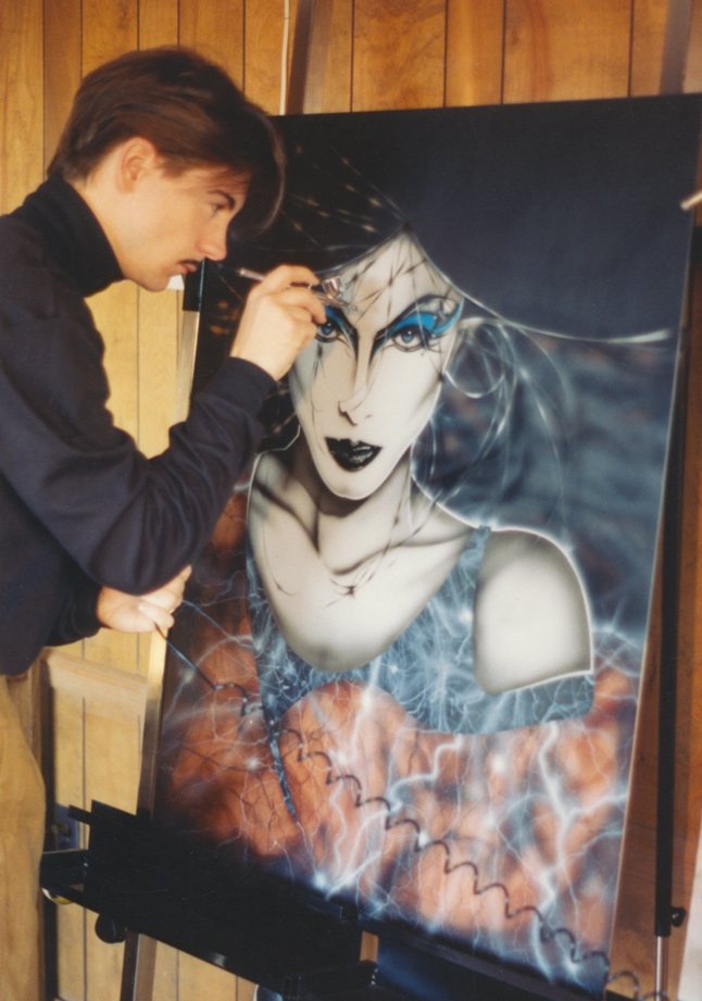 L. Nicholas de Lioncourt when still an artist in 1994